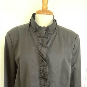 DKNY BLACK TRENCH COAT XXL